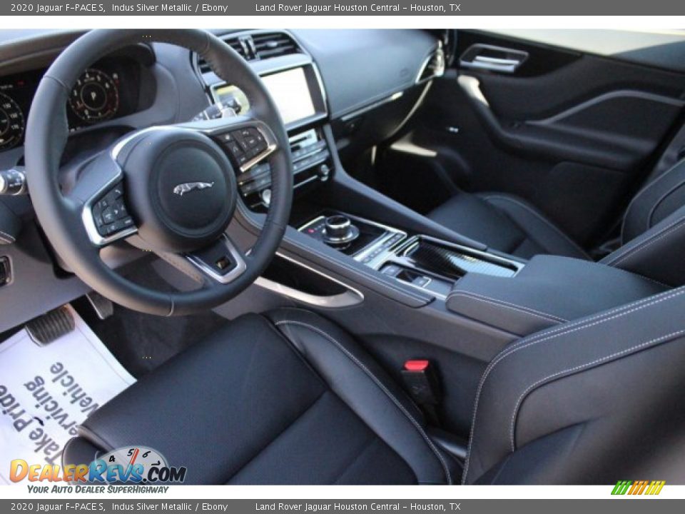 2020 Jaguar F-PACE S Indus Silver Metallic / Ebony Photo #12