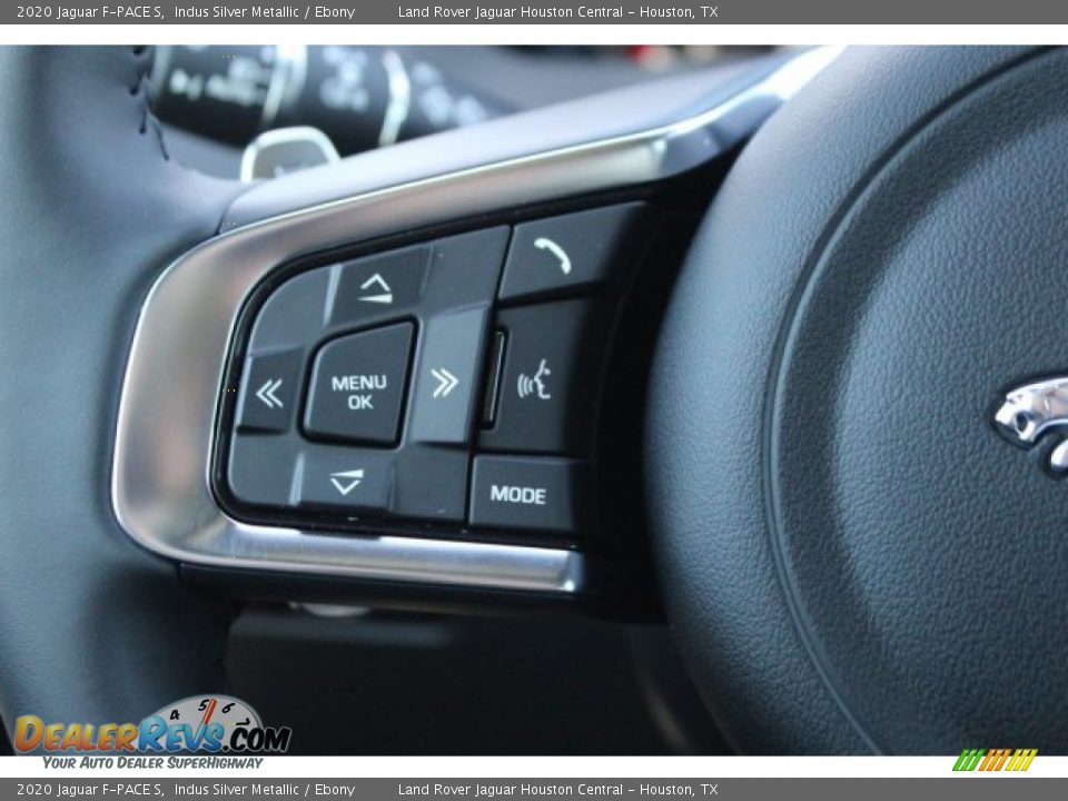 2020 Jaguar F-PACE S Indus Silver Metallic / Ebony Photo #21
