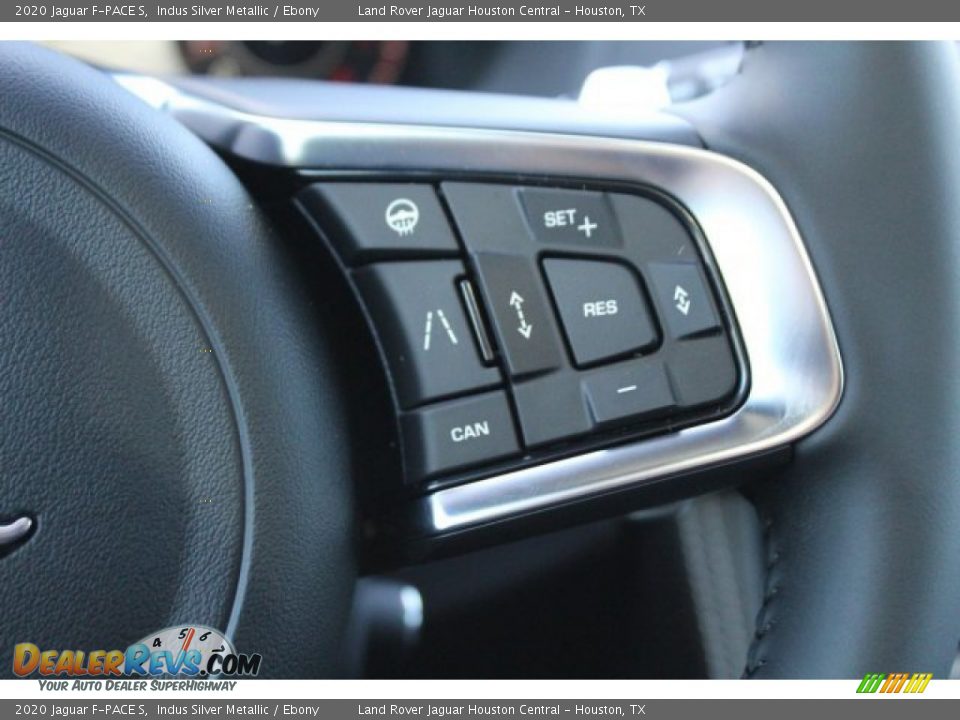 2020 Jaguar F-PACE S Indus Silver Metallic / Ebony Photo #22