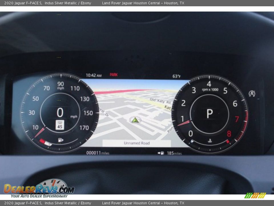 2020 Jaguar F-PACE S Indus Silver Metallic / Ebony Photo #23
