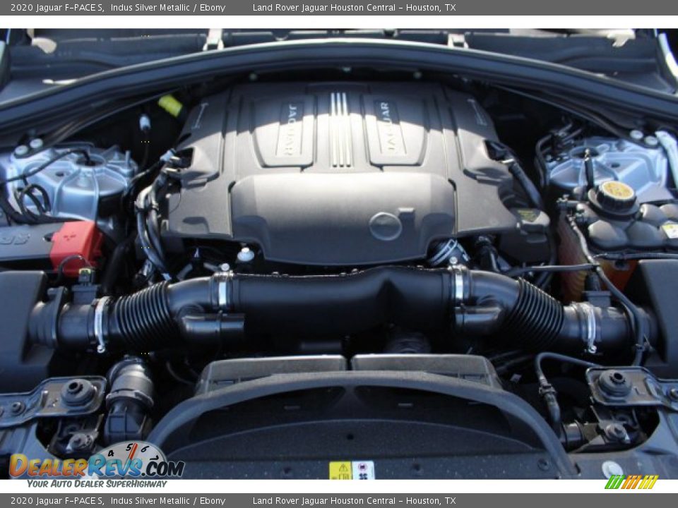 2020 Jaguar F-PACE S Indus Silver Metallic / Ebony Photo #31