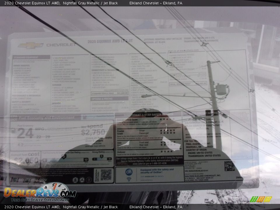 2020 Chevrolet Equinox LT AWD Nightfall Gray Metallic / Jet Black Photo #32