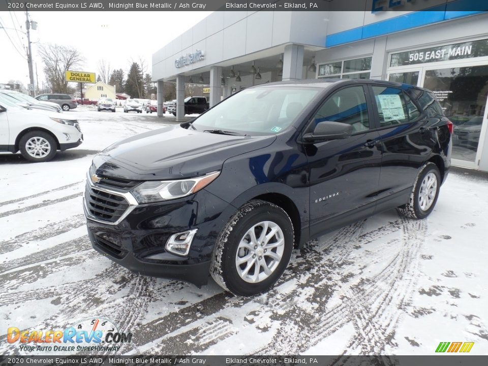 2020 Chevrolet Equinox LS AWD Midnight Blue Metallic / Ash Gray Photo #1