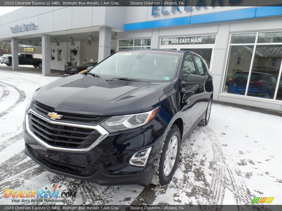 2020 Chevrolet Equinox LS AWD Midnight Blue Metallic / Ash Gray Photo #2