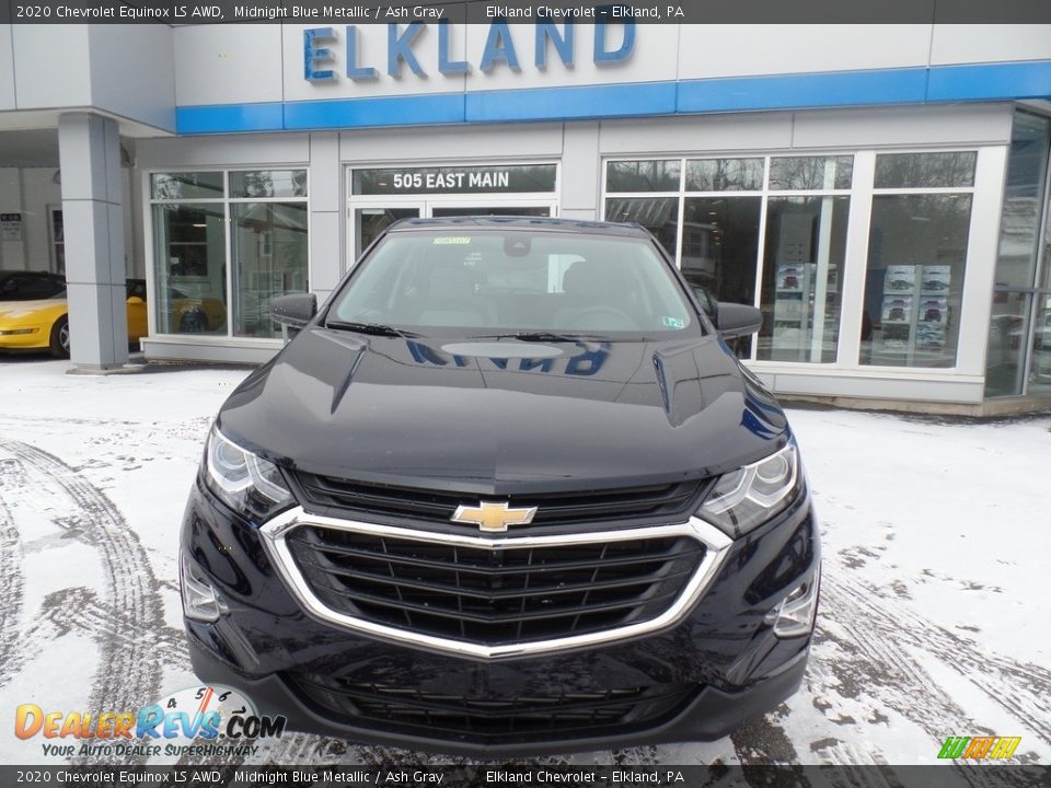 2020 Chevrolet Equinox LS AWD Midnight Blue Metallic / Ash Gray Photo #3