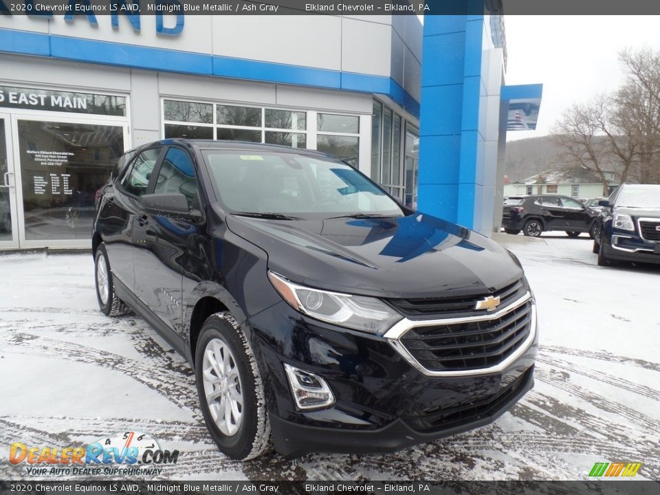 2020 Chevrolet Equinox LS AWD Midnight Blue Metallic / Ash Gray Photo #4