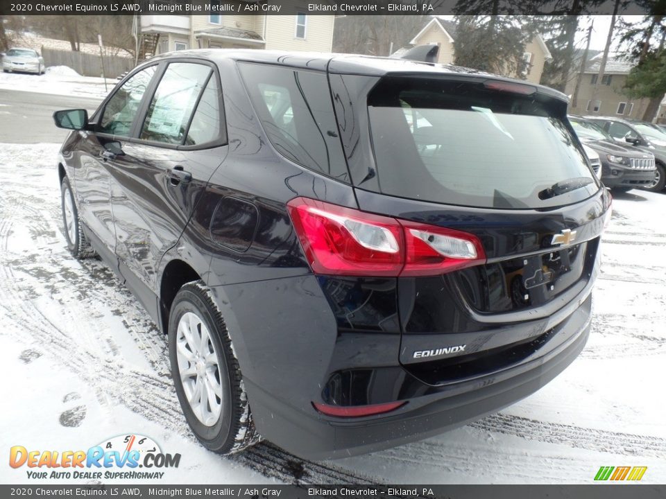 2020 Chevrolet Equinox LS AWD Midnight Blue Metallic / Ash Gray Photo #8