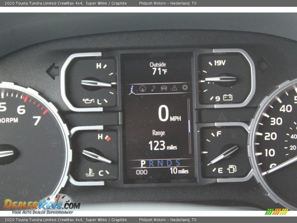 2020 Toyota Tundra Limited CrewMax 4x4 Gauges Photo #14