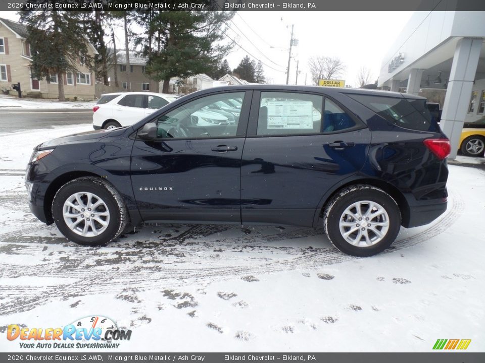 2020 Chevrolet Equinox LS AWD Midnight Blue Metallic / Ash Gray Photo #9
