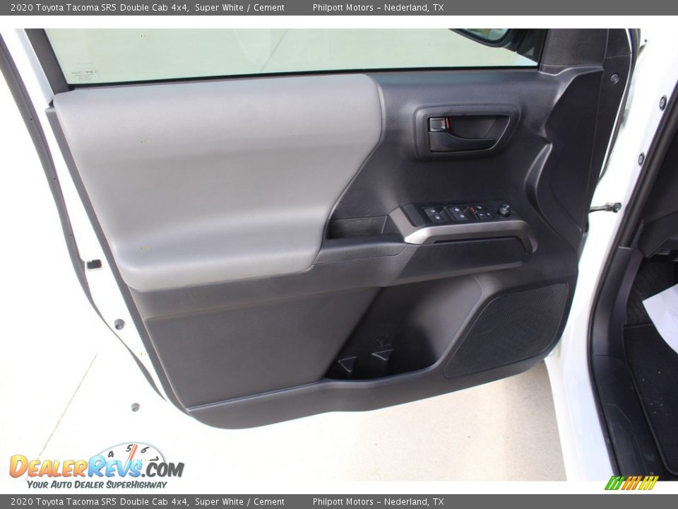 2020 Toyota Tacoma SR5 Double Cab 4x4 Super White / Cement Photo #9