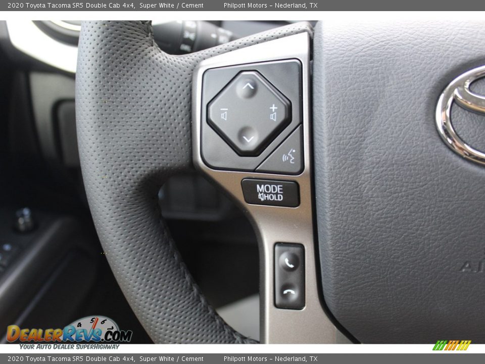 2020 Toyota Tacoma SR5 Double Cab 4x4 Super White / Cement Photo #11