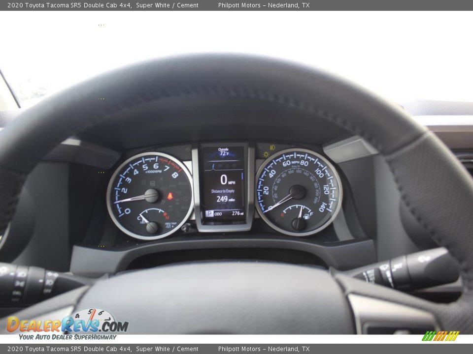 2020 Toyota Tacoma SR5 Double Cab 4x4 Super White / Cement Photo #13