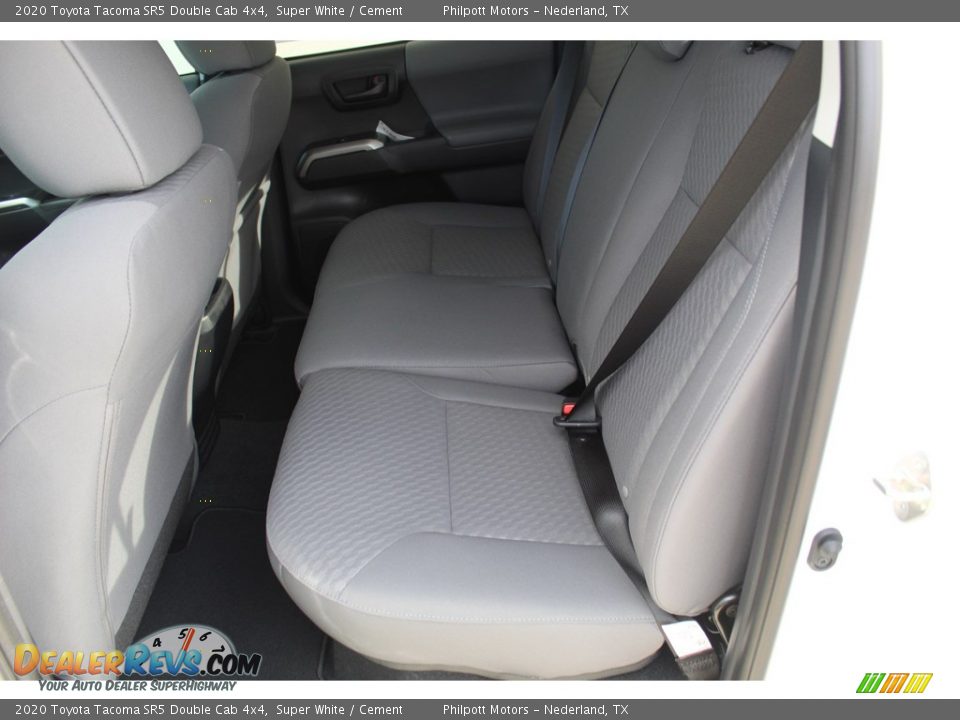 2020 Toyota Tacoma SR5 Double Cab 4x4 Super White / Cement Photo #19