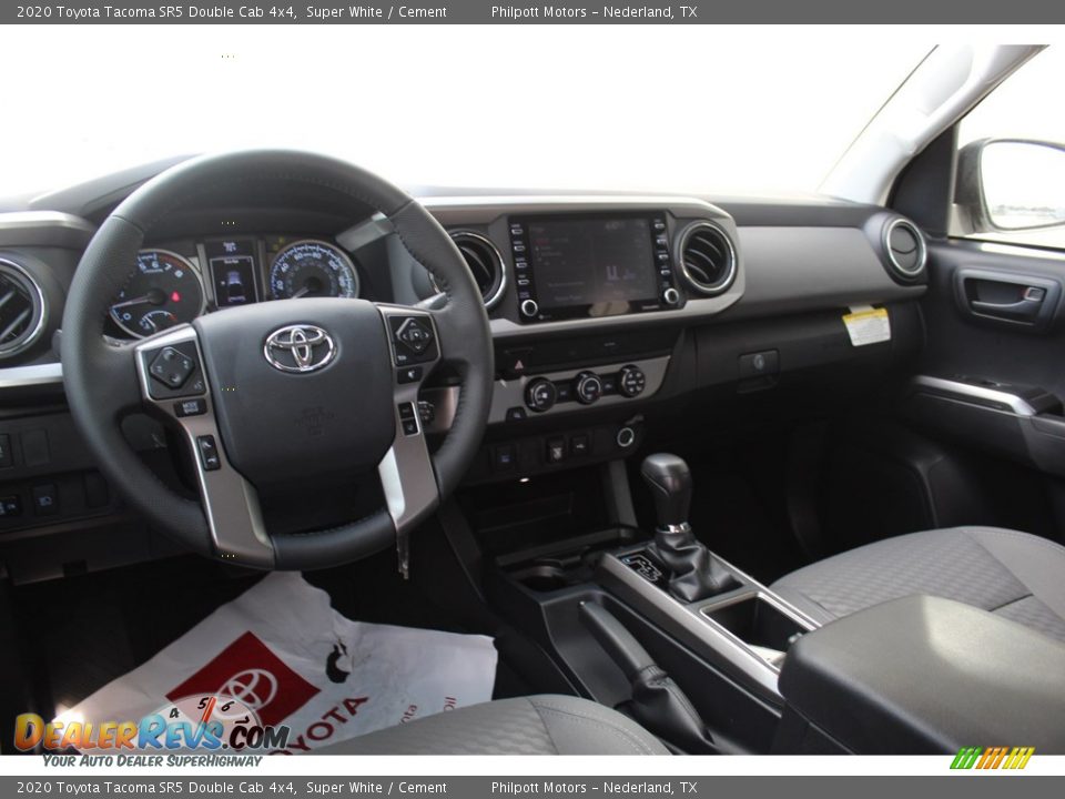 2020 Toyota Tacoma SR5 Double Cab 4x4 Super White / Cement Photo #20