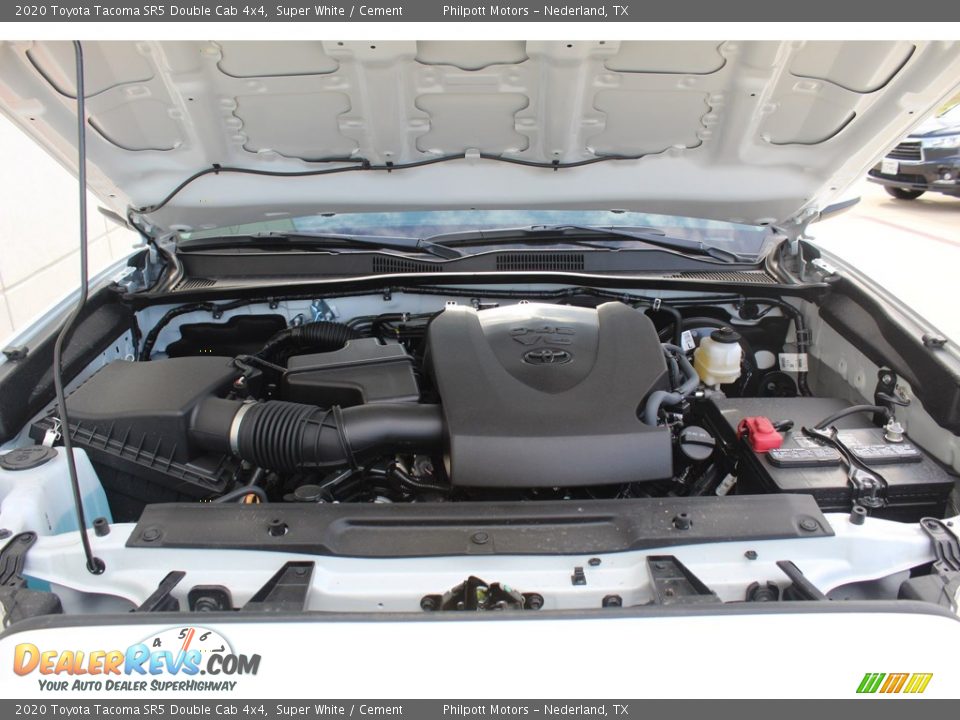 2020 Toyota Tacoma SR5 Double Cab 4x4 Super White / Cement Photo #23