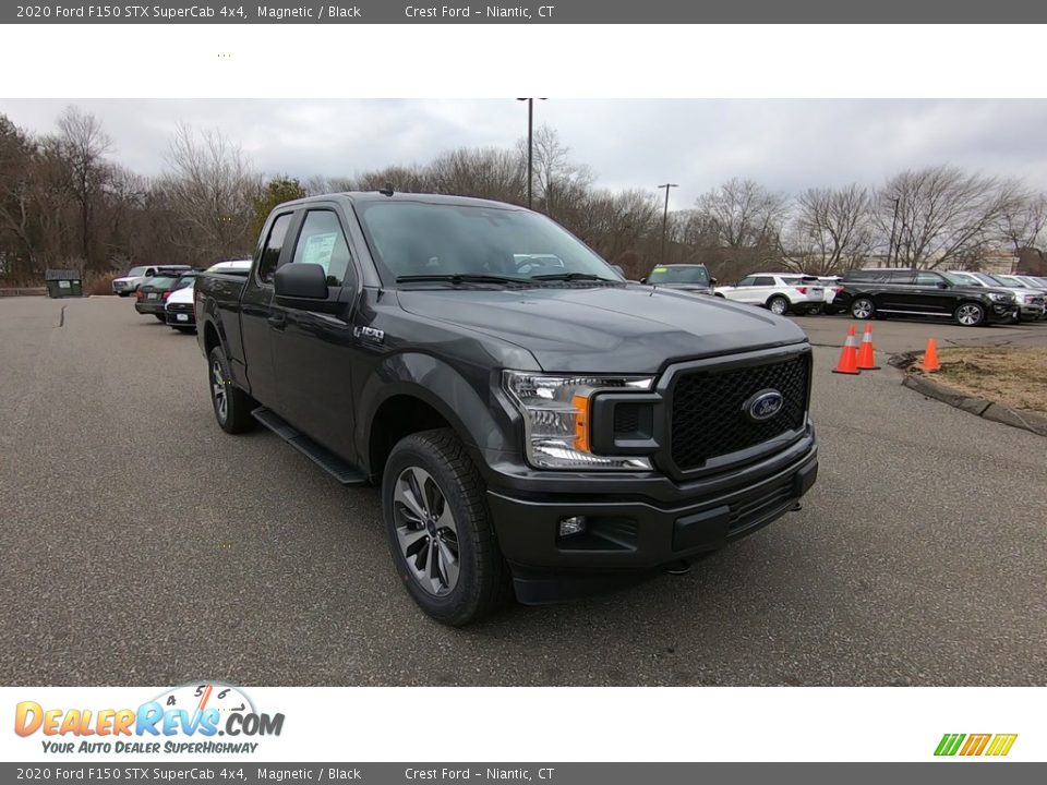 2020 Ford F150 STX SuperCab 4x4 Magnetic / Black Photo #1