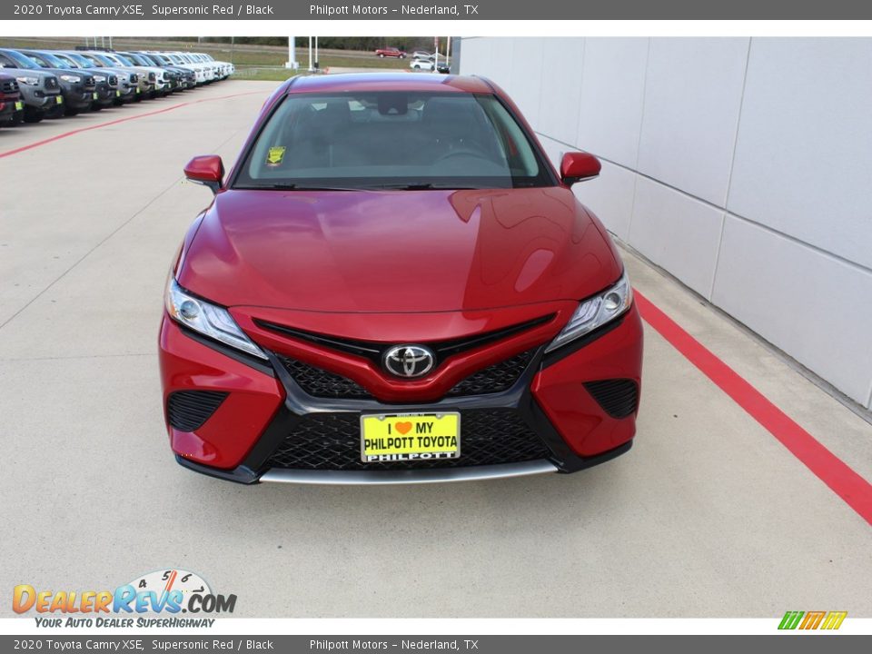 2020 Toyota Camry XSE Supersonic Red / Black Photo #3