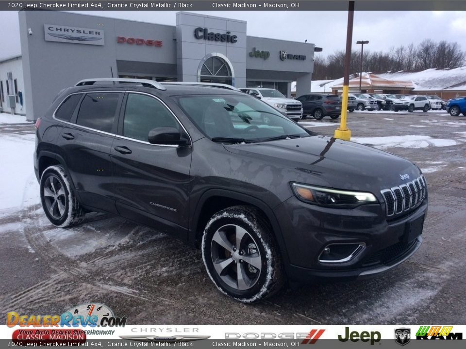 2020 Jeep Cherokee Limited 4x4 Granite Crystal Metallic / Black Photo #1