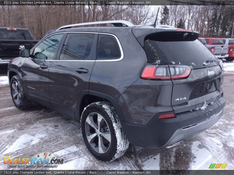 2020 Jeep Cherokee Limited 4x4 Granite Crystal Metallic / Black Photo #7