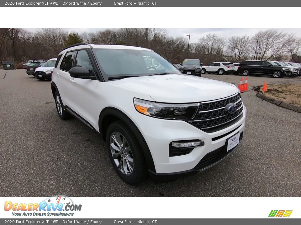 2020 Ford Explorer XLT 4WD Oxford White / Ebony Photo #1