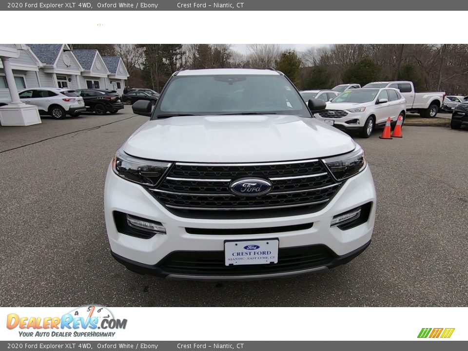 2020 Ford Explorer XLT 4WD Oxford White / Ebony Photo #2