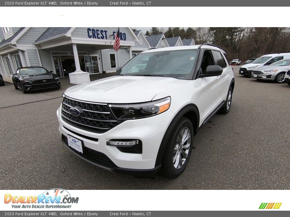 2020 Ford Explorer XLT 4WD Oxford White / Ebony Photo #3