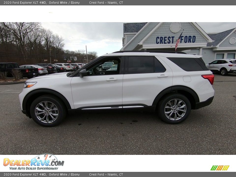 2020 Ford Explorer XLT 4WD Oxford White / Ebony Photo #4