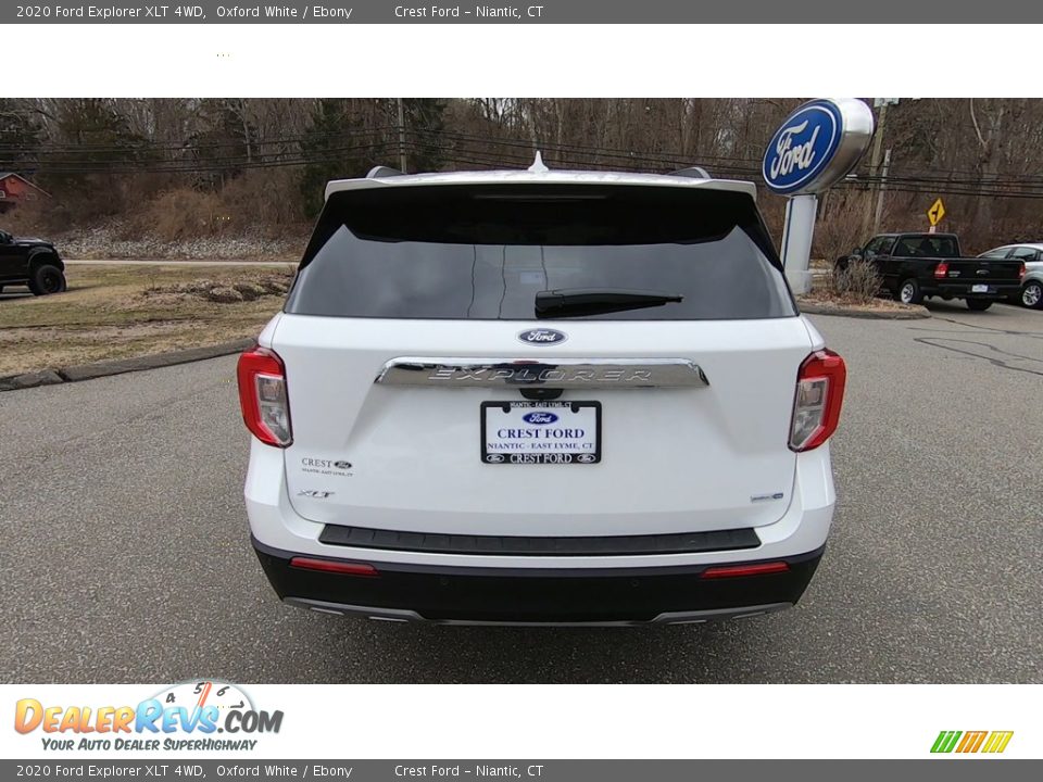 2020 Ford Explorer XLT 4WD Oxford White / Ebony Photo #6
