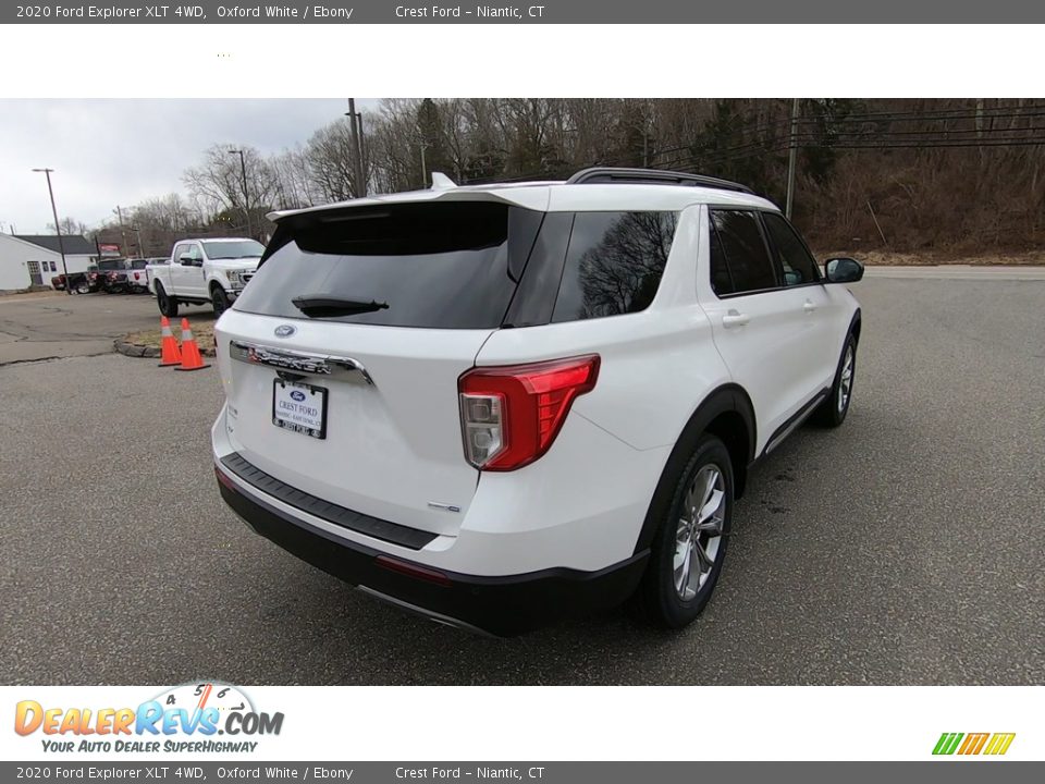 2020 Ford Explorer XLT 4WD Oxford White / Ebony Photo #7