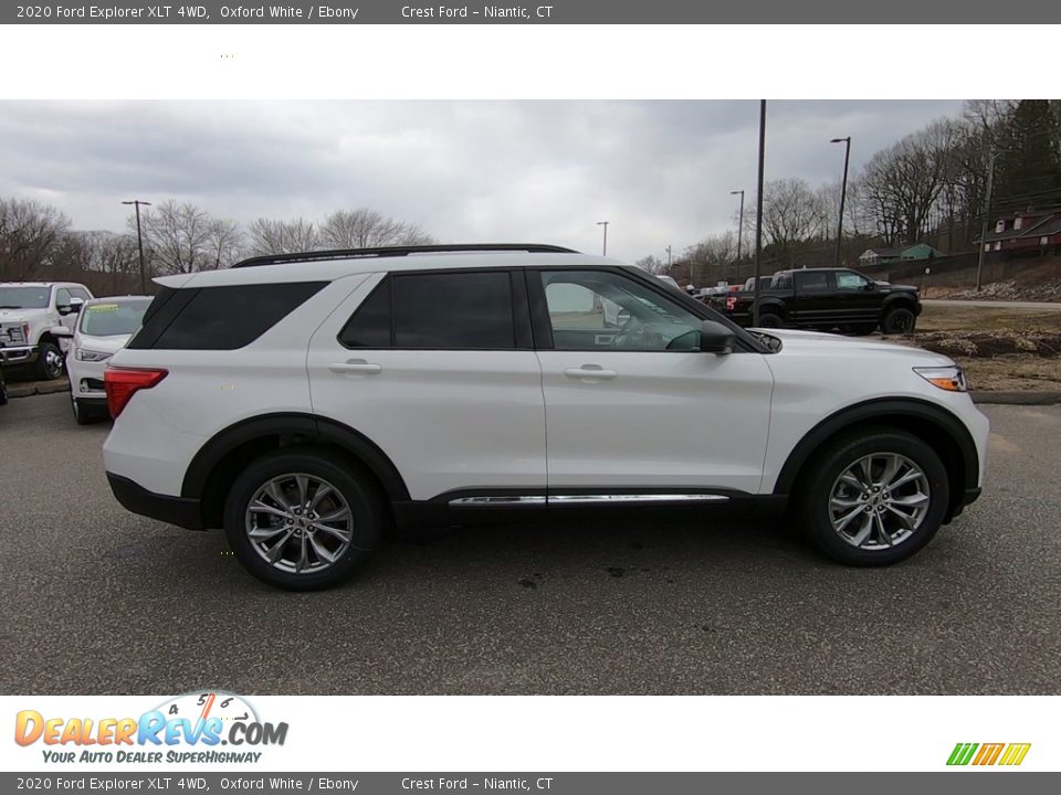 2020 Ford Explorer XLT 4WD Oxford White / Ebony Photo #8