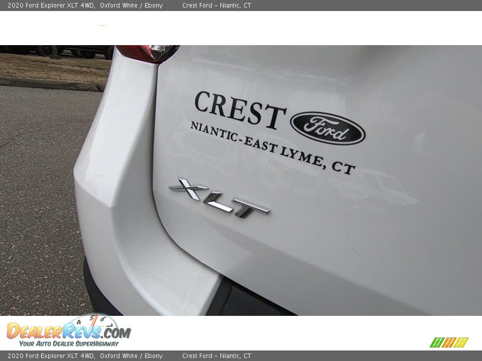 2020 Ford Explorer XLT 4WD Oxford White / Ebony Photo #9