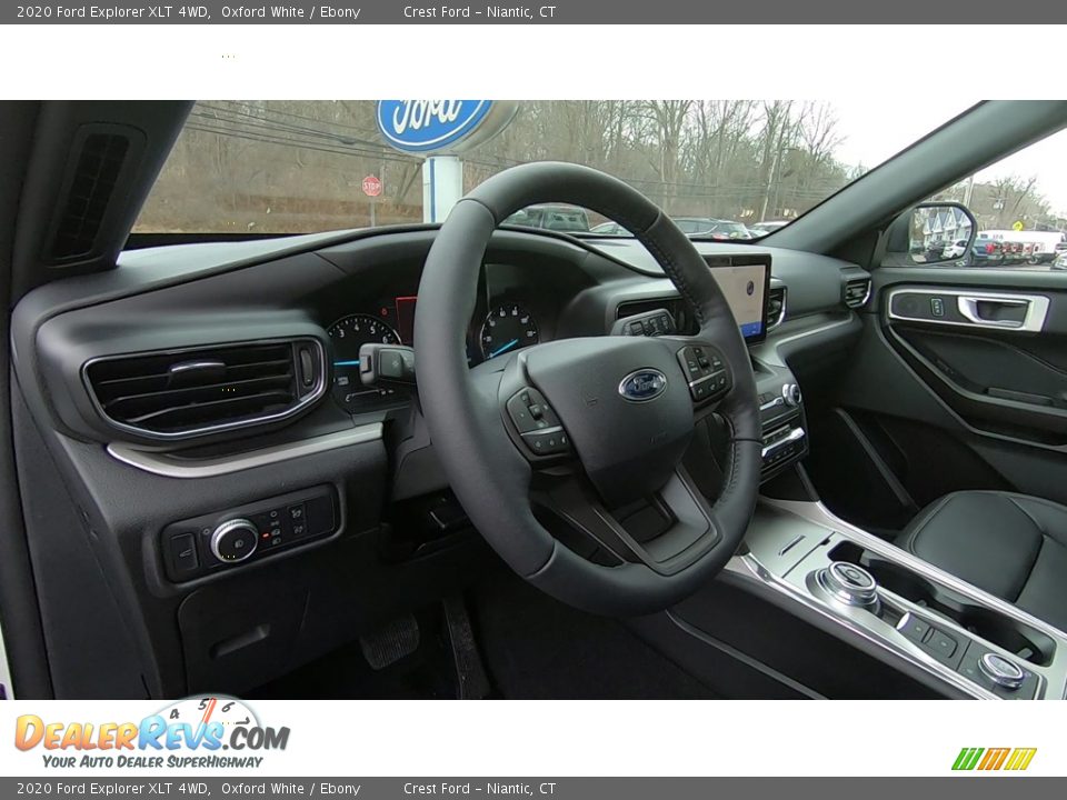 2020 Ford Explorer XLT 4WD Oxford White / Ebony Photo #10
