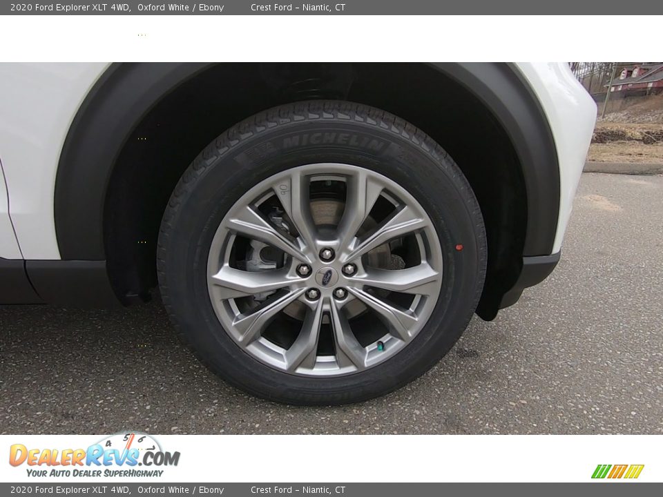 2020 Ford Explorer XLT 4WD Oxford White / Ebony Photo #27