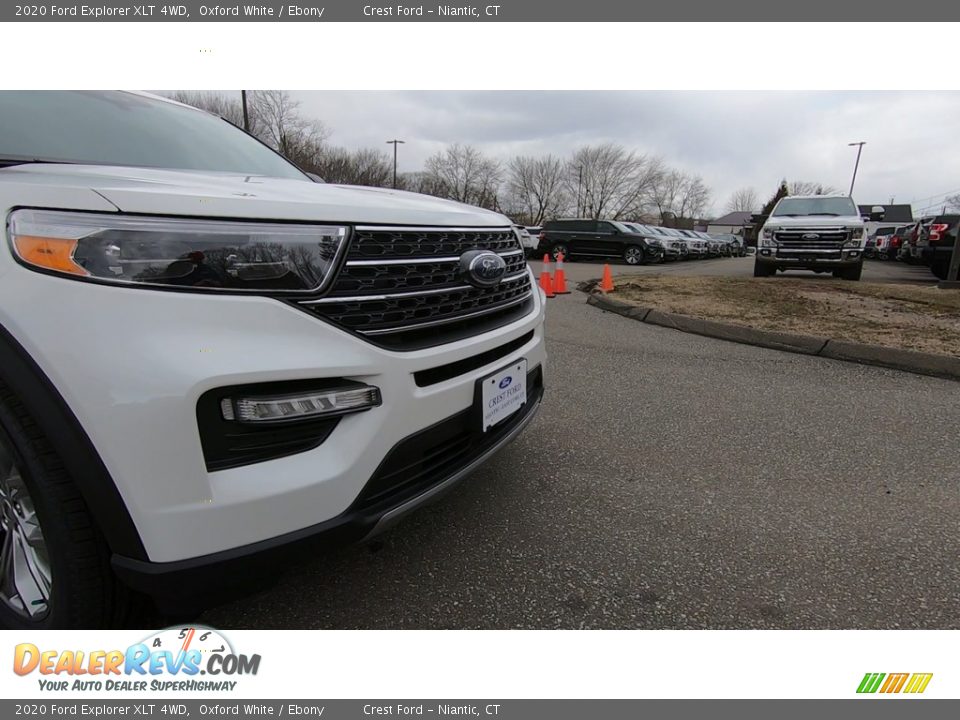 2020 Ford Explorer XLT 4WD Oxford White / Ebony Photo #28