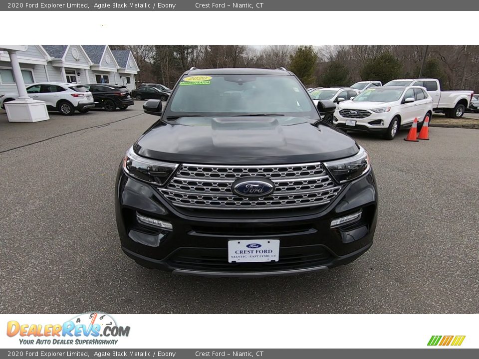 2020 Ford Explorer Limited Agate Black Metallic / Ebony Photo #2