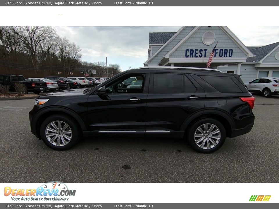 2020 Ford Explorer Limited Agate Black Metallic / Ebony Photo #4