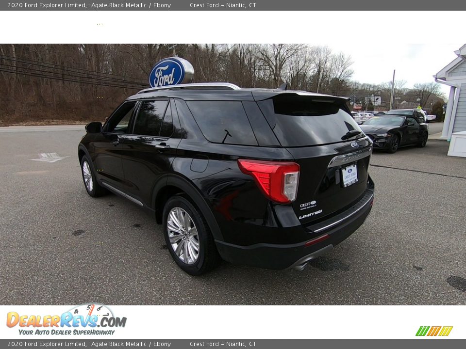 2020 Ford Explorer Limited Agate Black Metallic / Ebony Photo #5