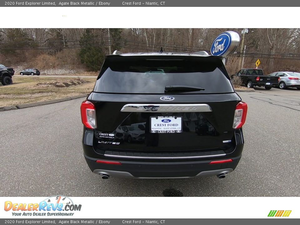 2020 Ford Explorer Limited Agate Black Metallic / Ebony Photo #6