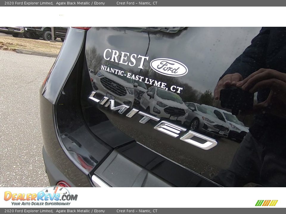 2020 Ford Explorer Limited Agate Black Metallic / Ebony Photo #9
