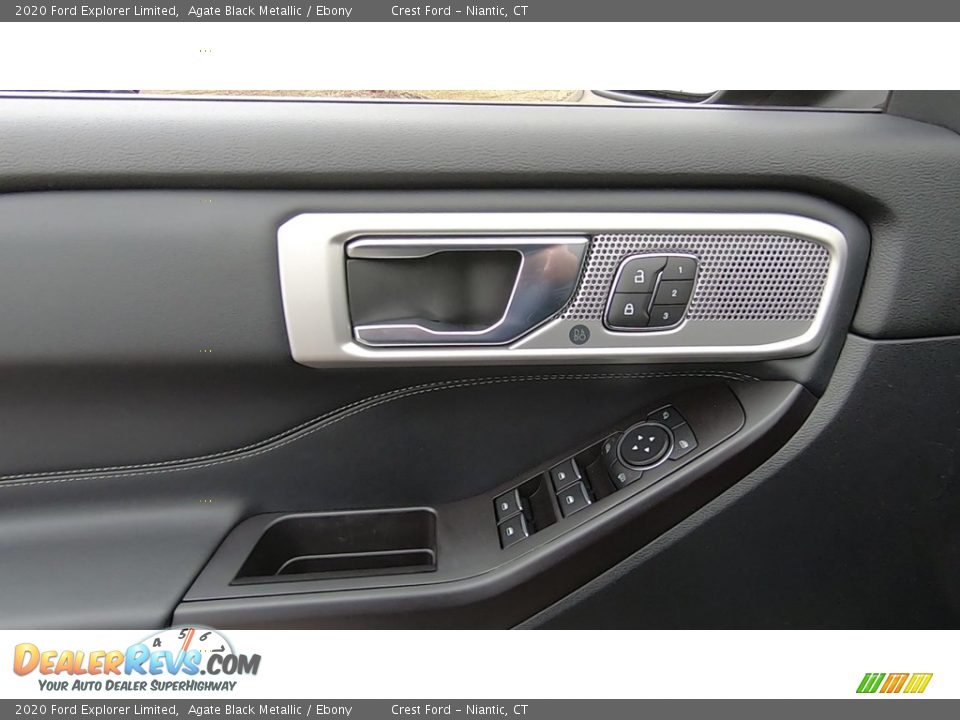 2020 Ford Explorer Limited Agate Black Metallic / Ebony Photo #12