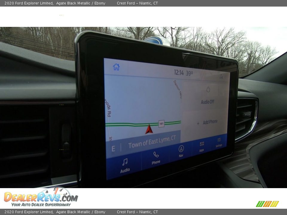 2020 Ford Explorer Limited Agate Black Metallic / Ebony Photo #14