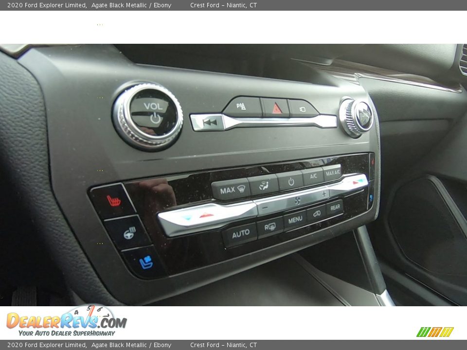 2020 Ford Explorer Limited Agate Black Metallic / Ebony Photo #15