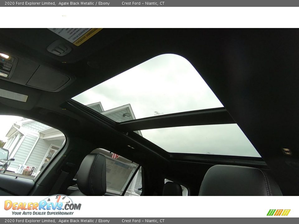 2020 Ford Explorer Limited Agate Black Metallic / Ebony Photo #17