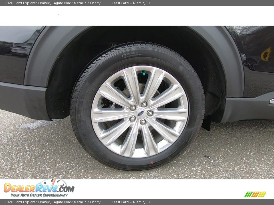 2020 Ford Explorer Limited Agate Black Metallic / Ebony Photo #22