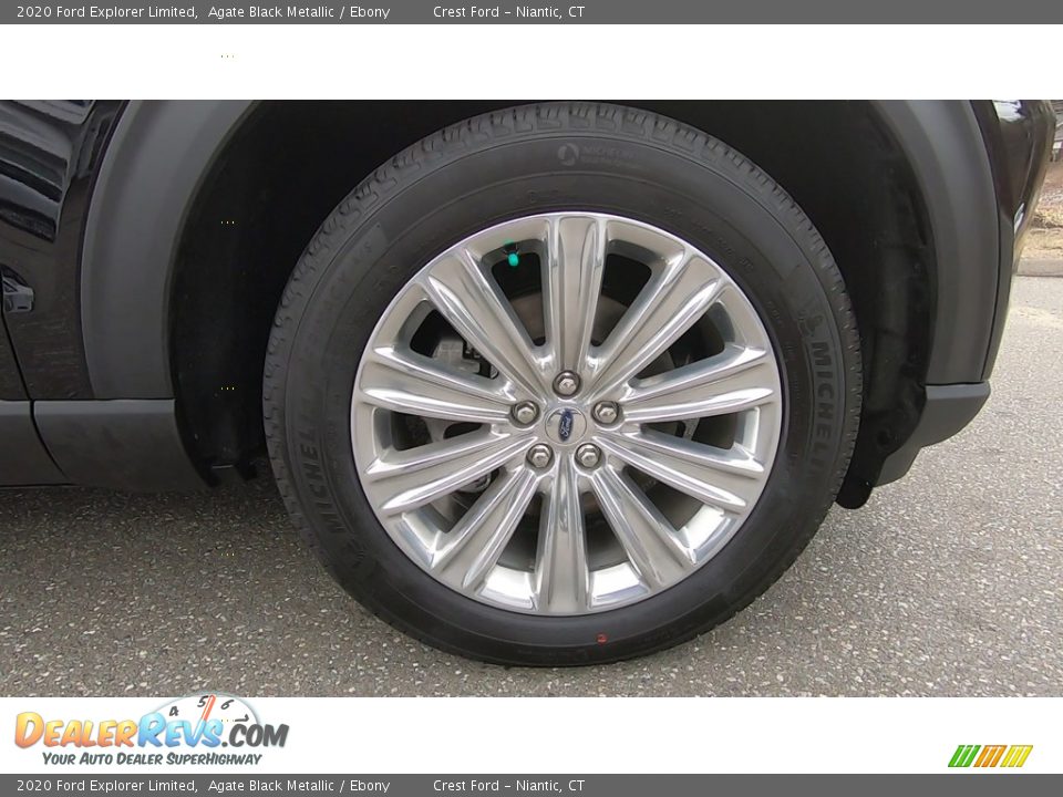 2020 Ford Explorer Limited Agate Black Metallic / Ebony Photo #27