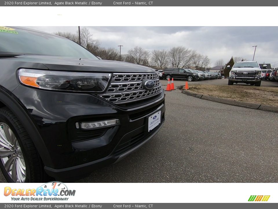2020 Ford Explorer Limited Agate Black Metallic / Ebony Photo #28