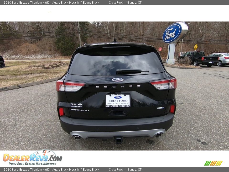 2020 Ford Escape Titanium 4WD Agate Black Metallic / Ebony Black Photo #6