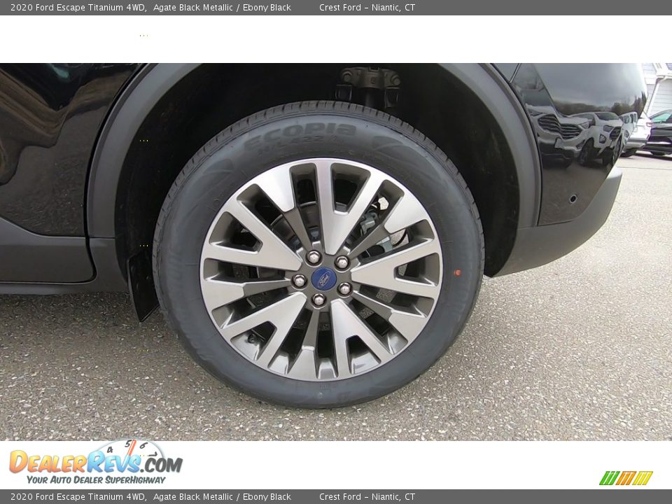 2020 Ford Escape Titanium 4WD Agate Black Metallic / Ebony Black Photo #19