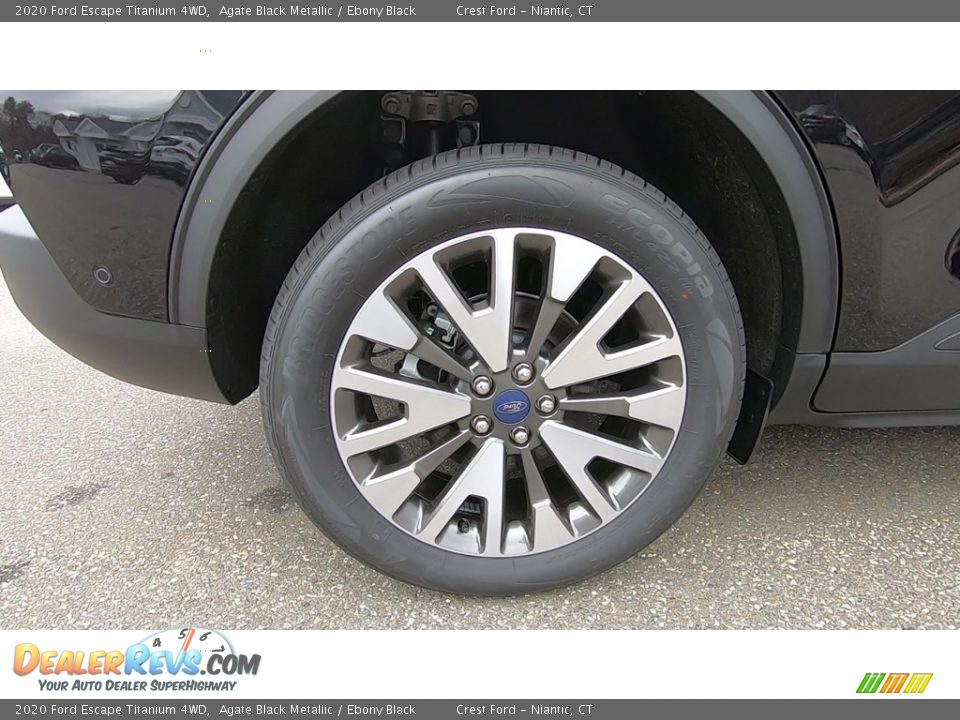 2020 Ford Escape Titanium 4WD Agate Black Metallic / Ebony Black Photo #21