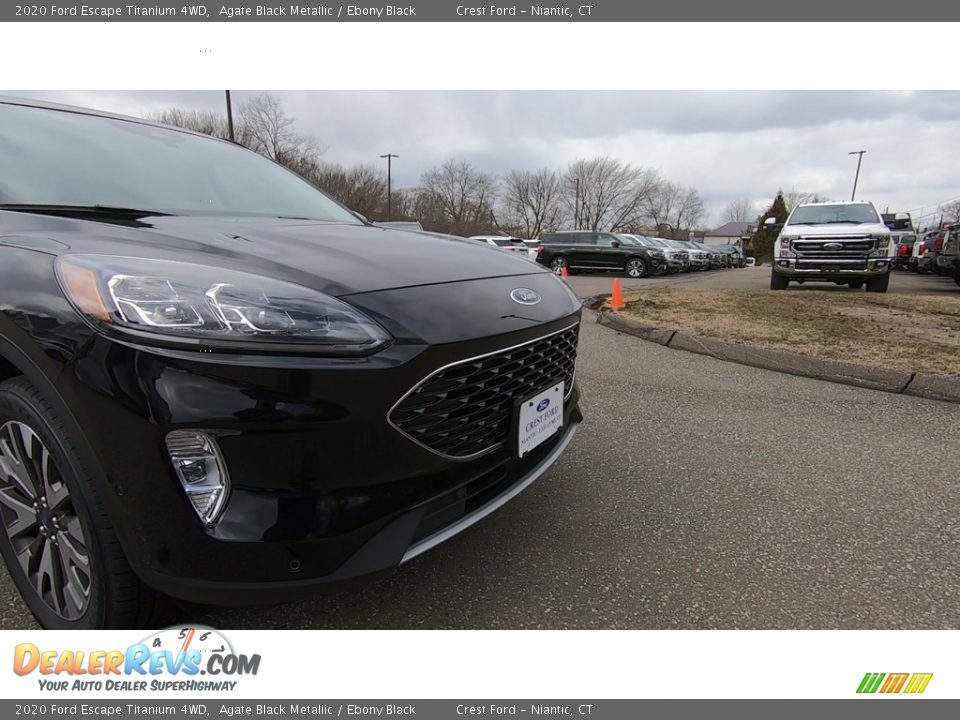 2020 Ford Escape Titanium 4WD Agate Black Metallic / Ebony Black Photo #26